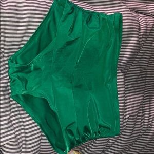 Vibrant Green High-Waisted Swimsuit Bottom